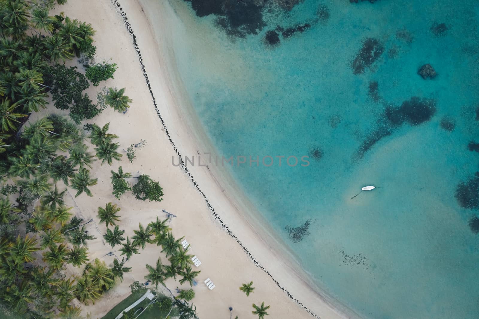 Aerial view of tropical beach by Robertobinetti70