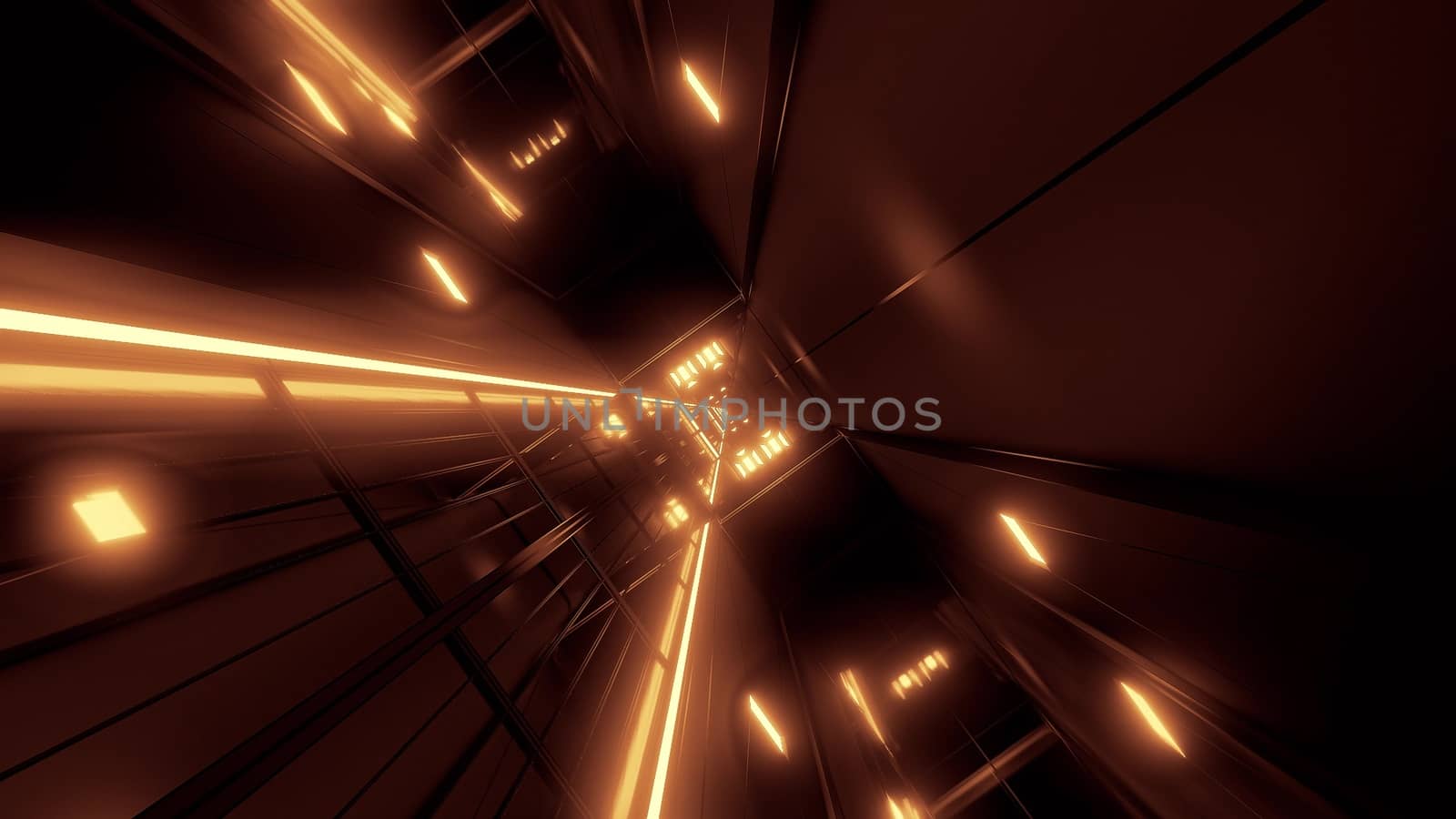 rotating space tunnel corridor background 3d illustration by tunnelmotions