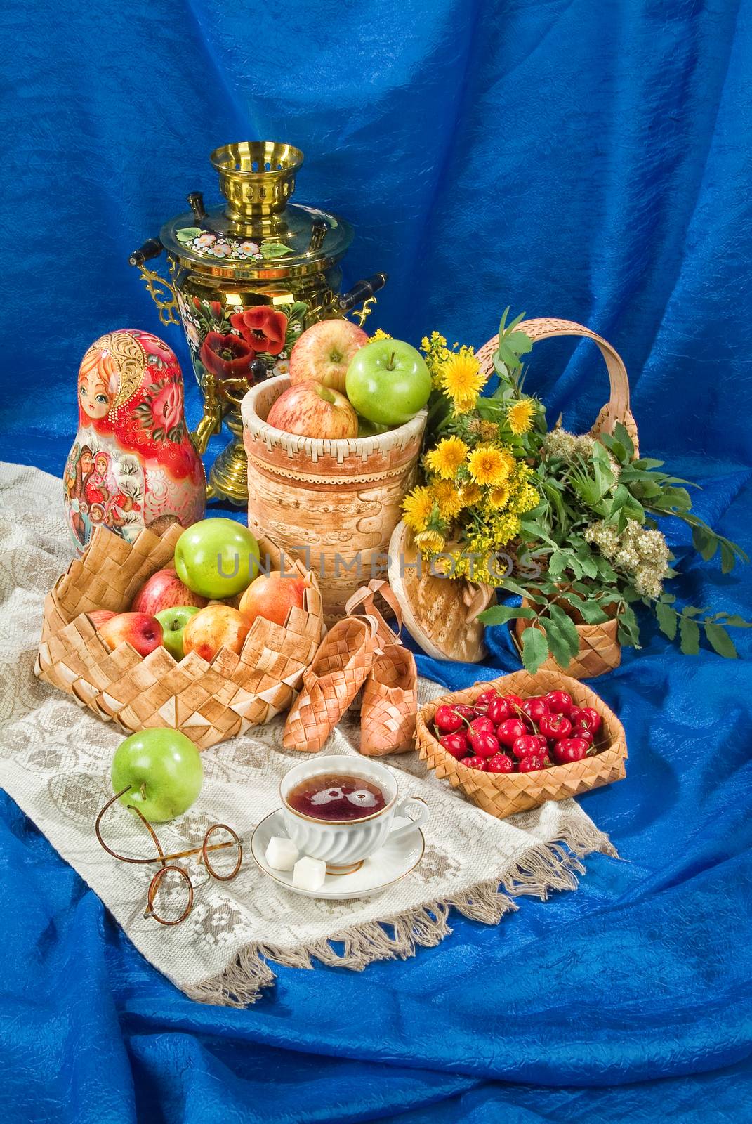 Still life in Russian national style