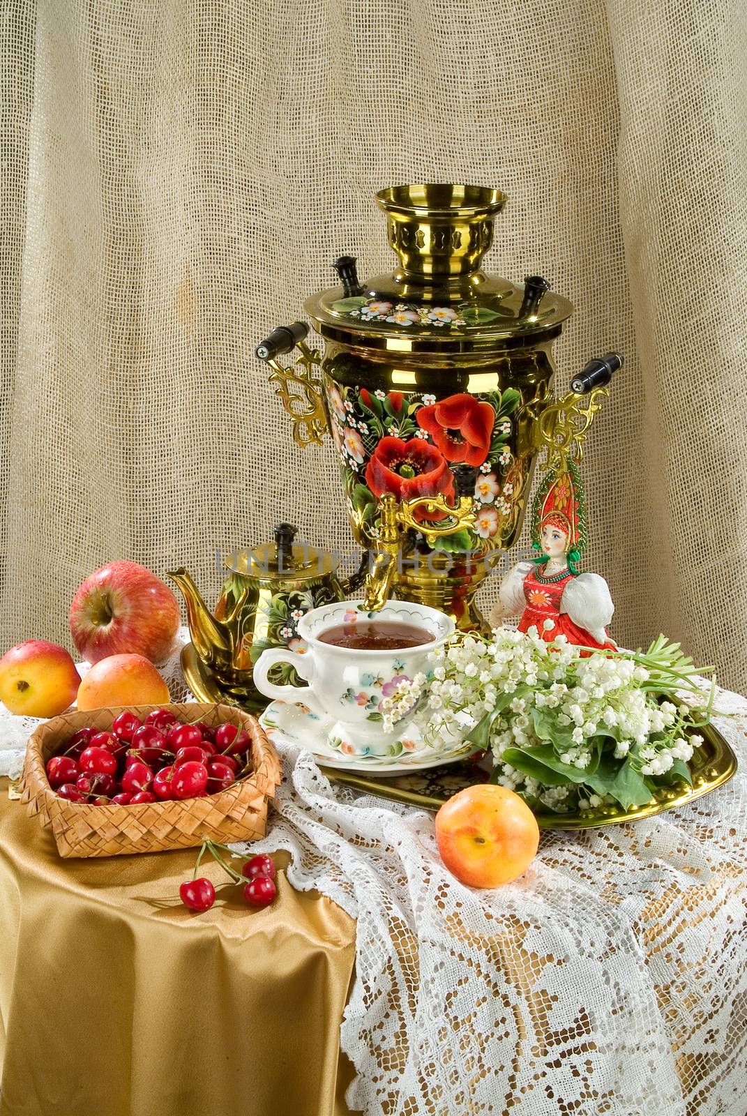 Still life in Russian national style