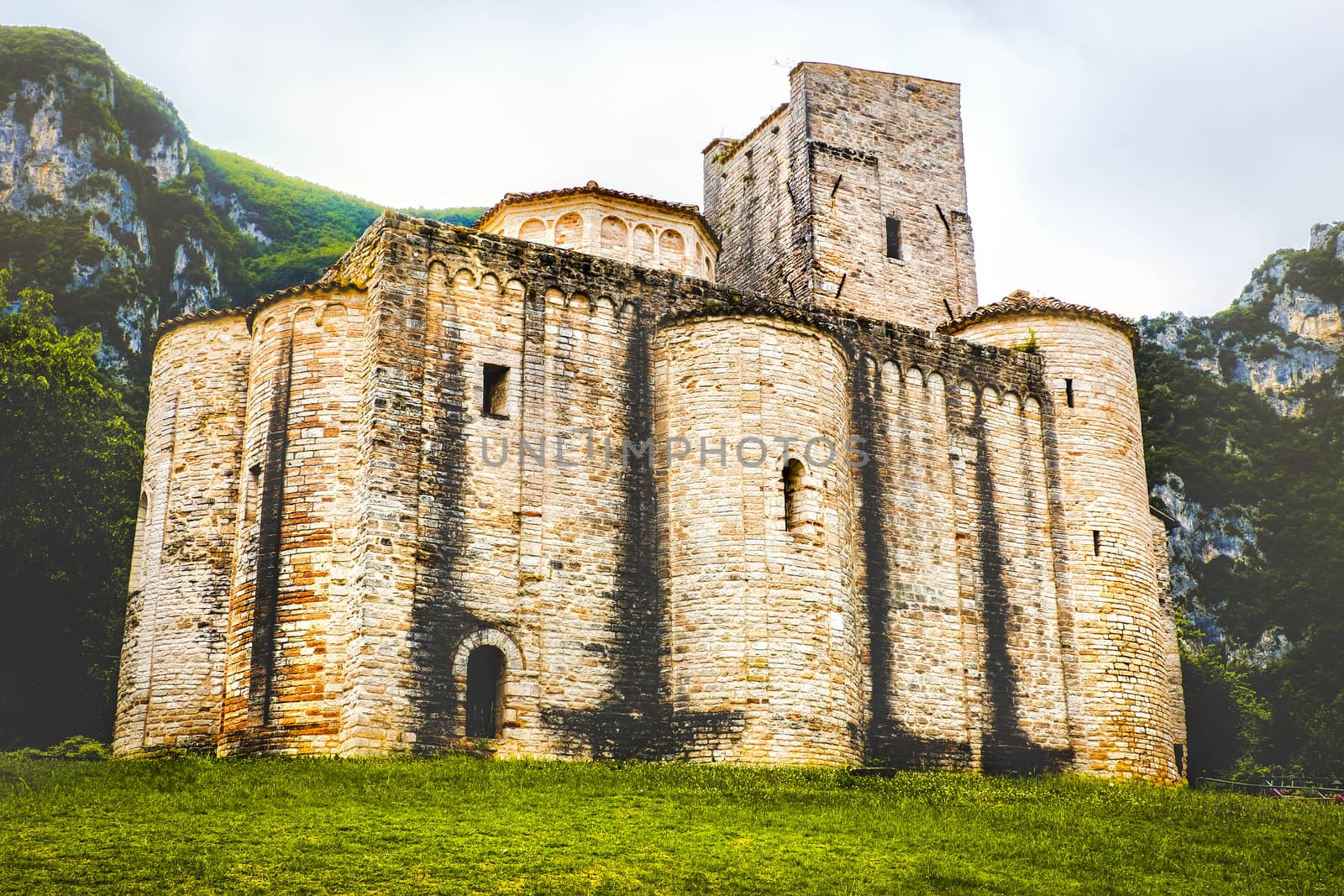 abbey of San Vittore in Genga - Marche - Italy .