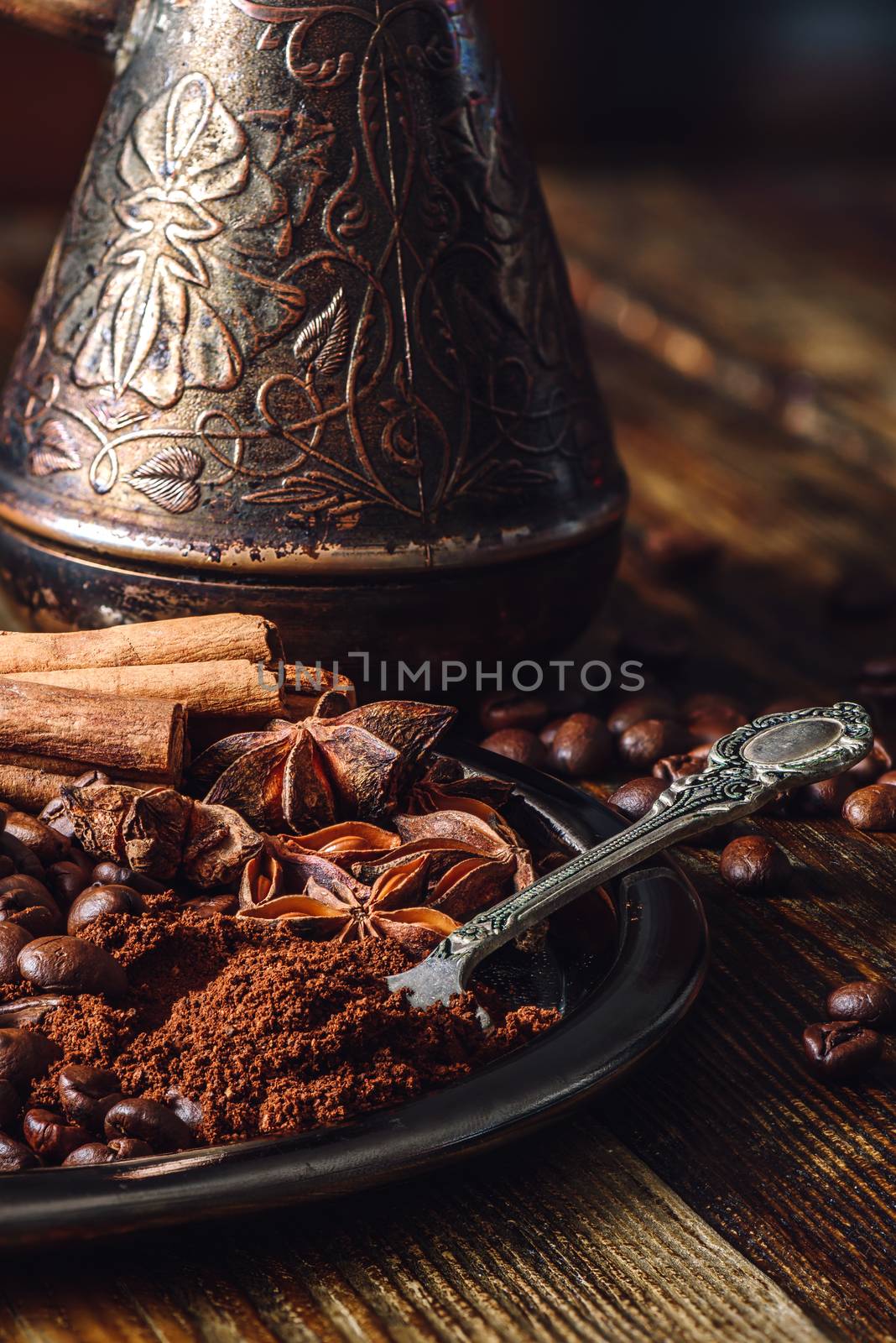 Spoonful of Ground Coffee. by Seva_blsv