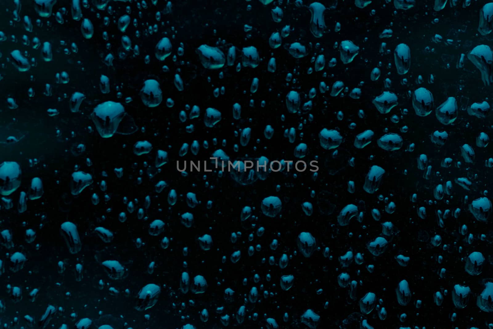 Fresh raw chicken fillet on a wooden cutting board.Water droplets on black background.