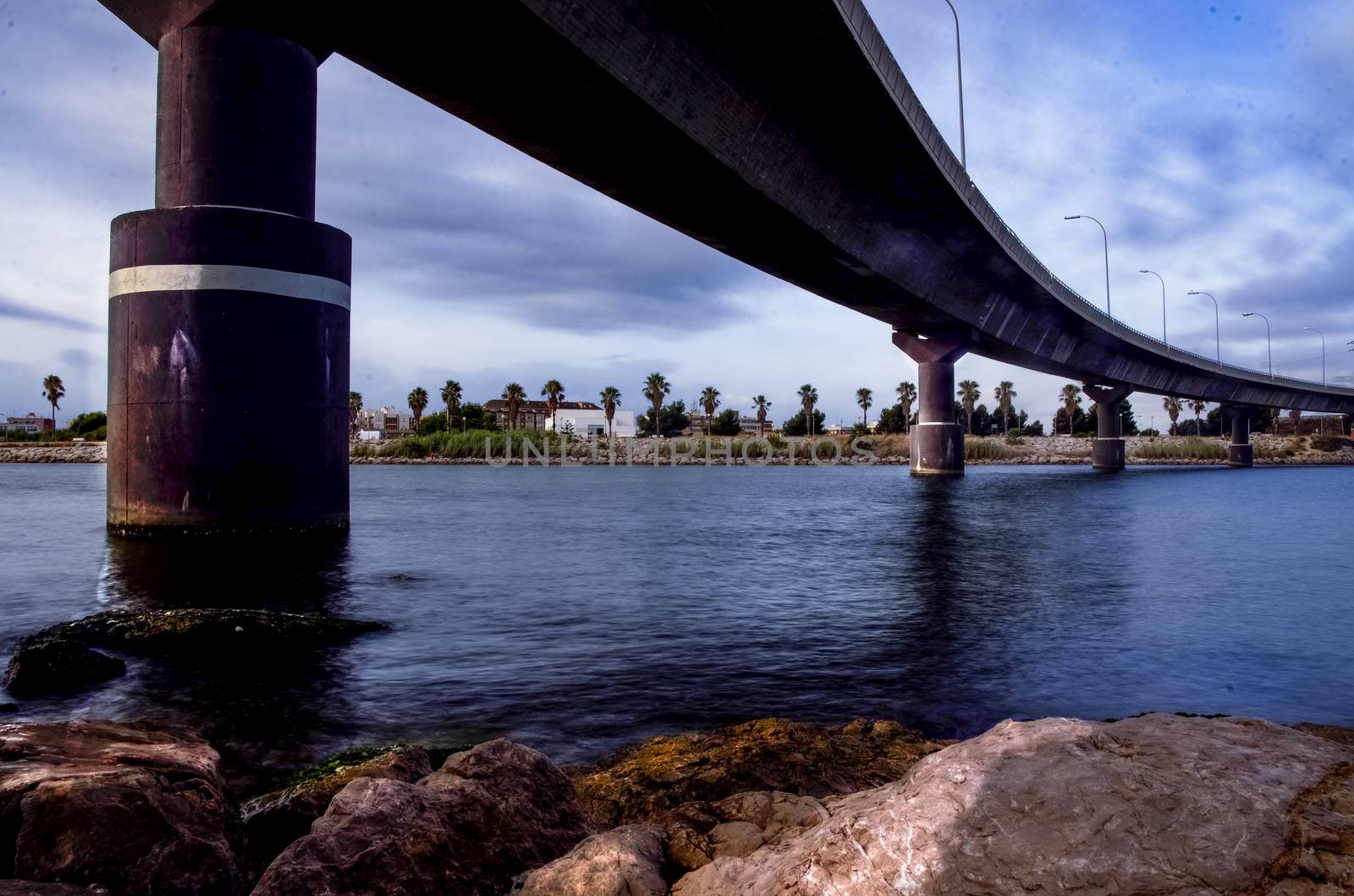 Under the bridge in the Turia River Delta