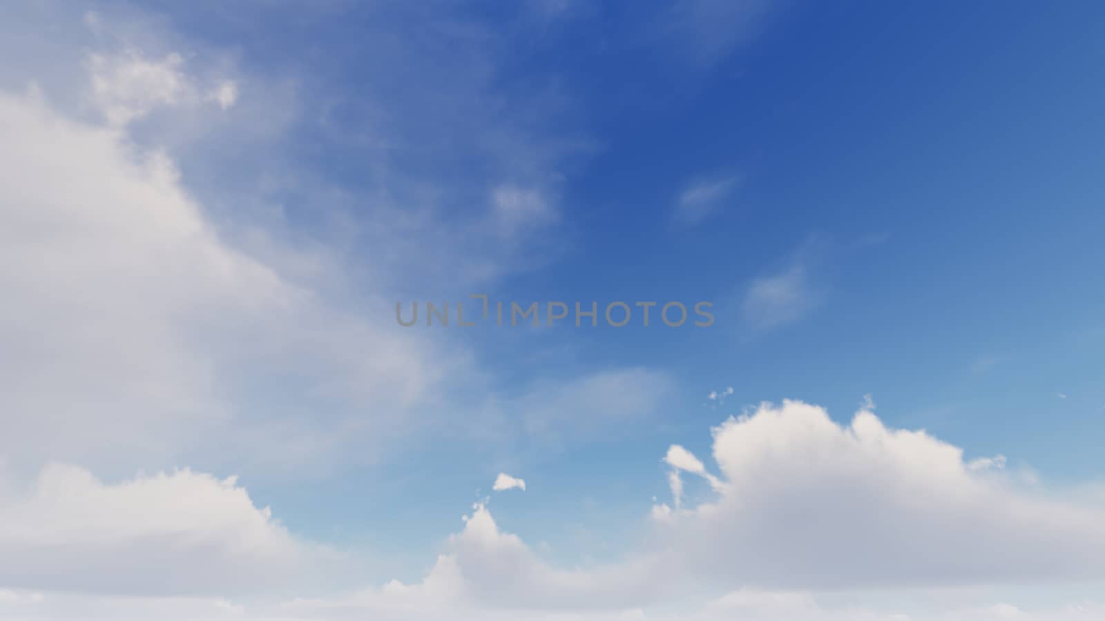 Cloudy blue sky abstract background, blue sky background with tiny clouds, 3d rendering

