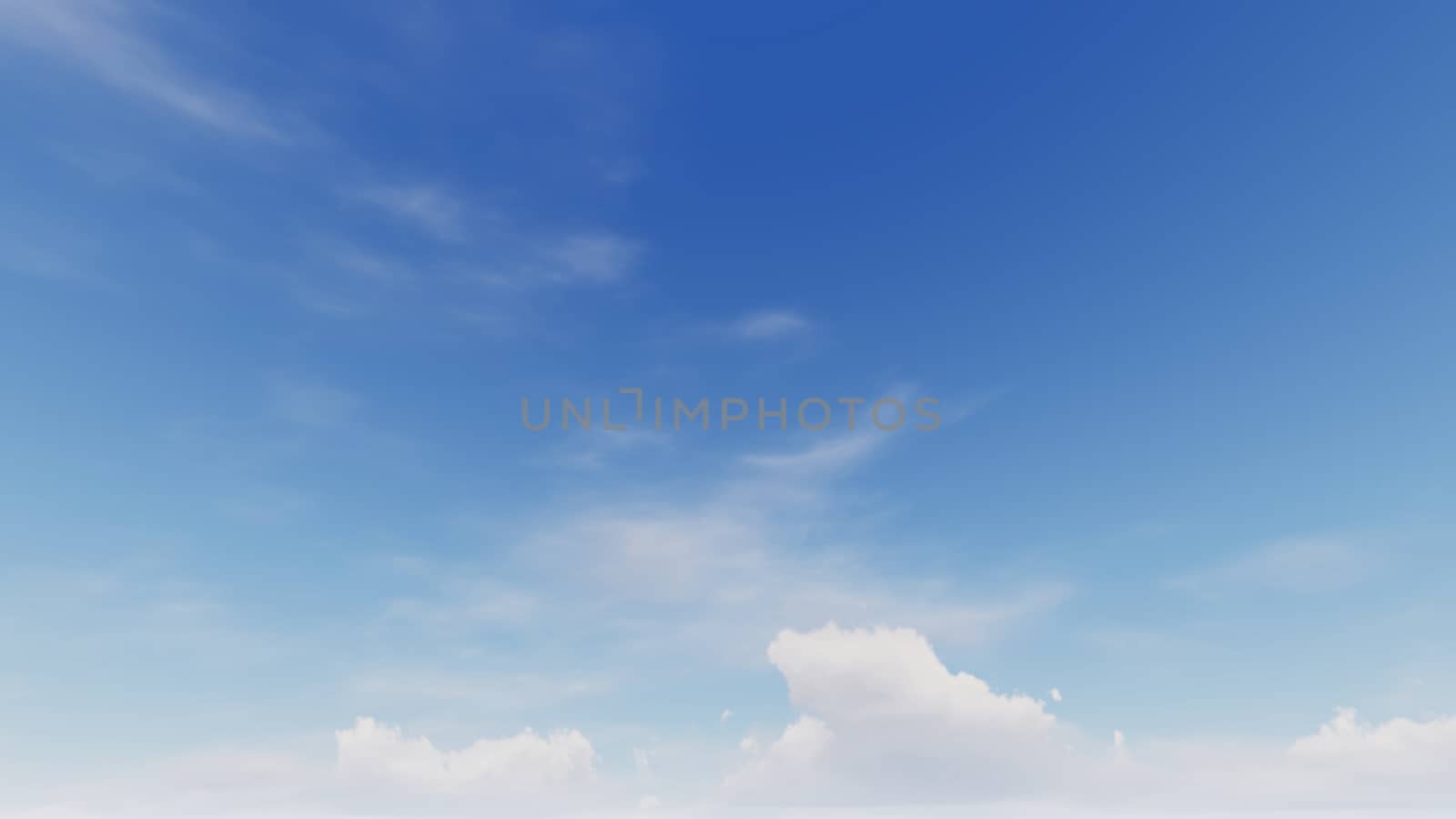 Cloudy blue sky abstract background, blue sky background with tiny clouds, 3d rendering

