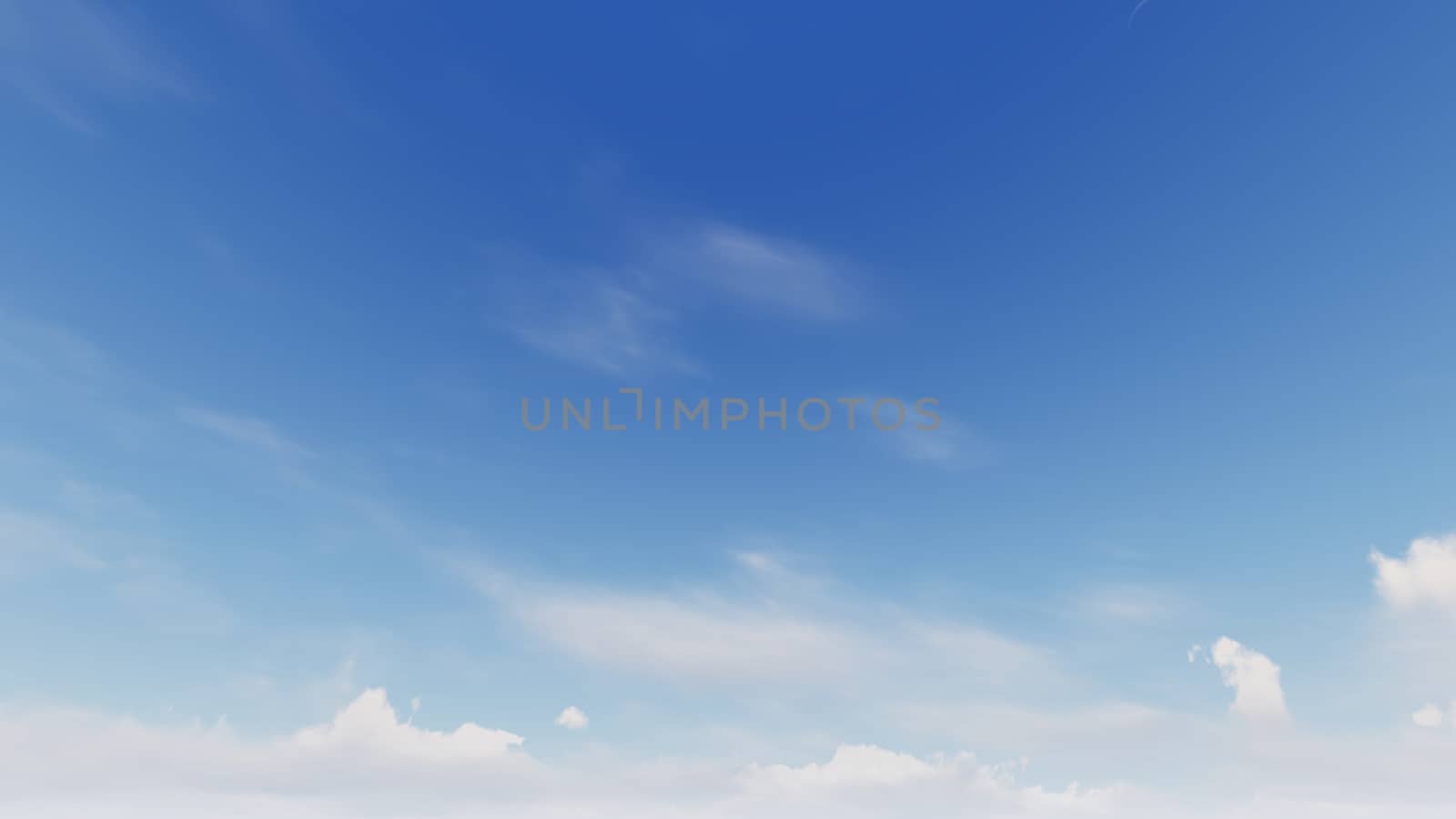 Cloudy blue sky abstract background, blue sky background with tiny clouds, 3d rendering

