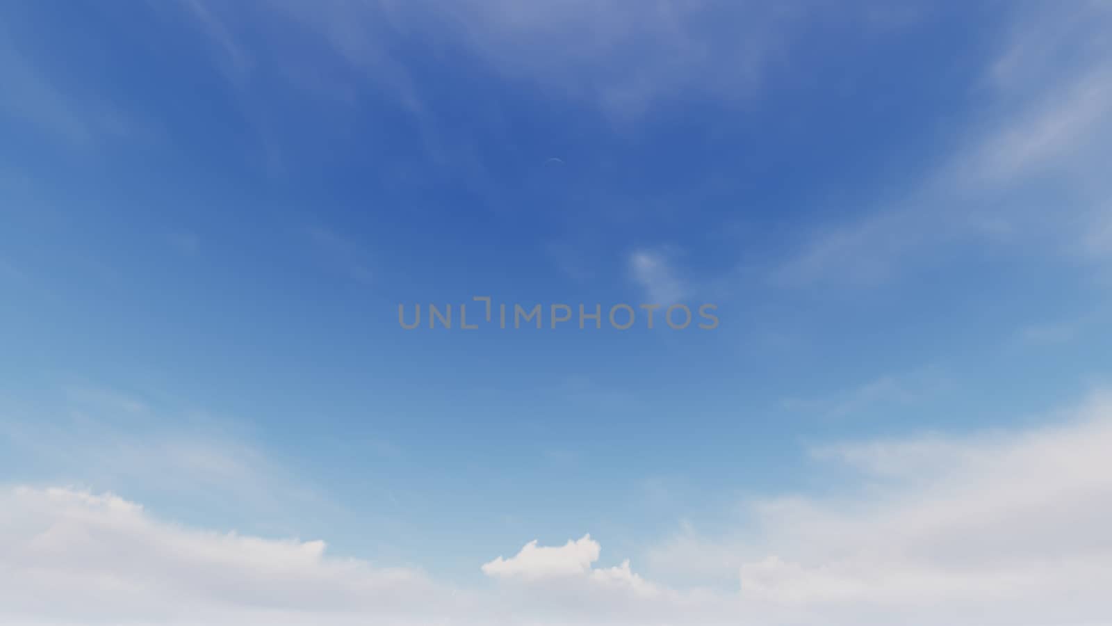 Cloudy blue sky abstract background, blue sky background with tiny clouds, 3d rendering

