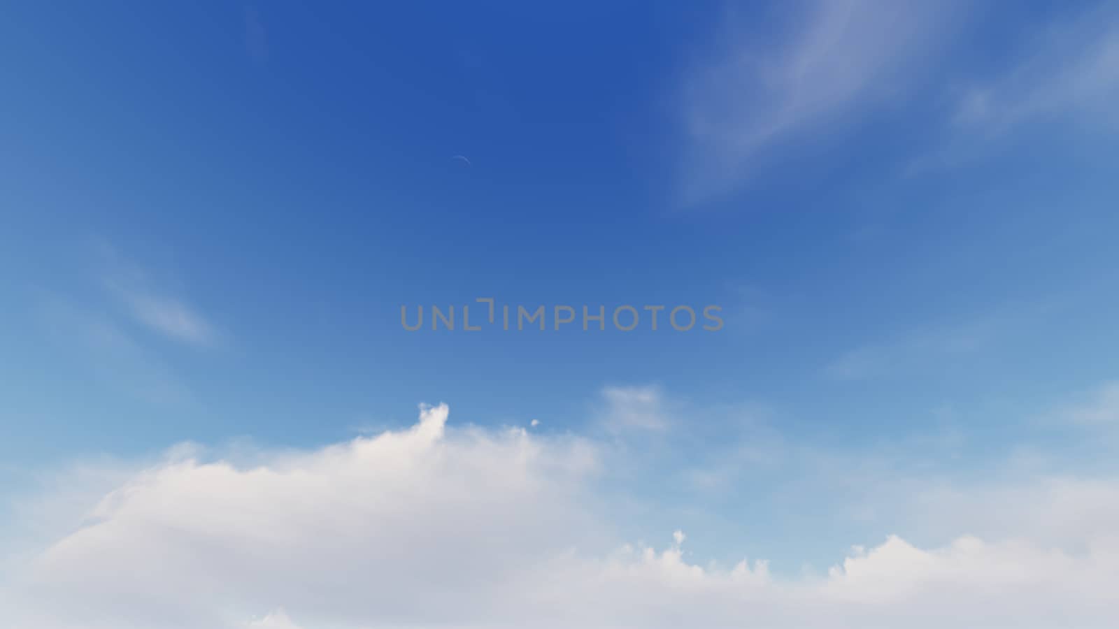 Cloudy blue sky abstract background, blue sky background with tiny clouds, 3d rendering

