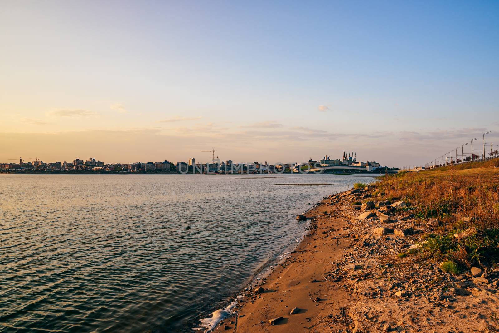 Sunrise at the Kazan Kremlin and Kazanka river