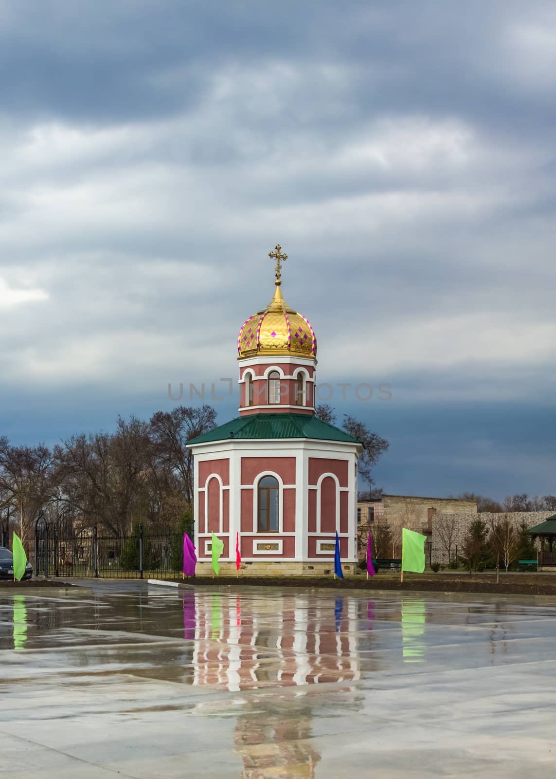 Chapel of of Orthodox Church of St. Alexander Nevsky in The Fortress Of Bender, Transnistria, Moldova. The Church is located on the territory of the historical architectural complex of the ancient Ottoman Citadel.