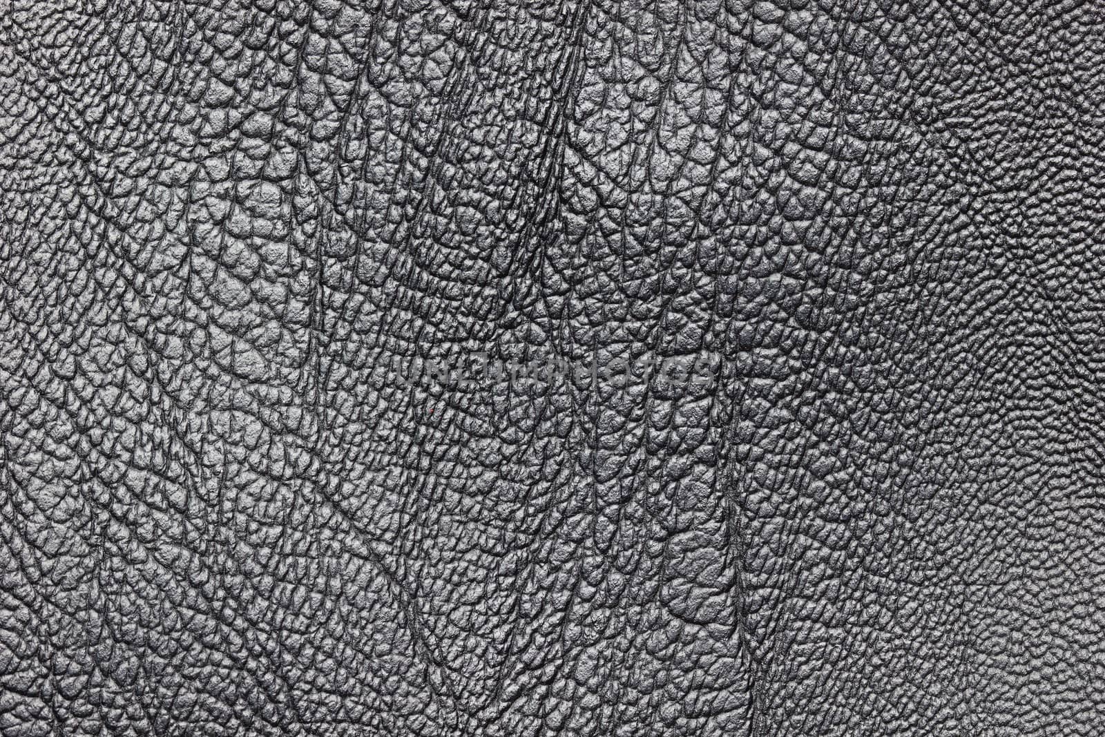 Texture of black leather. Concept of clothes or fashion. by SaitanSainam