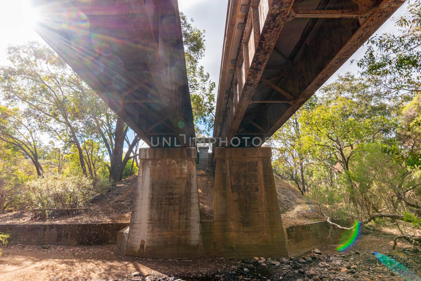 Avon Valley National Park old railroad bridges in West Australia
