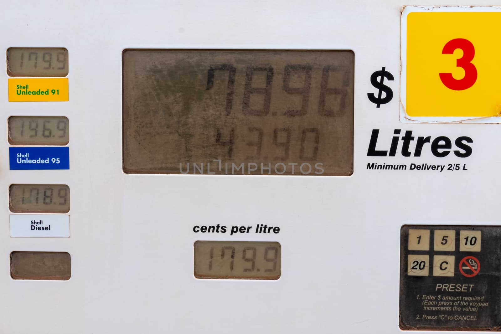 High petrol costs in Australian Outback Karijini National Park Australia