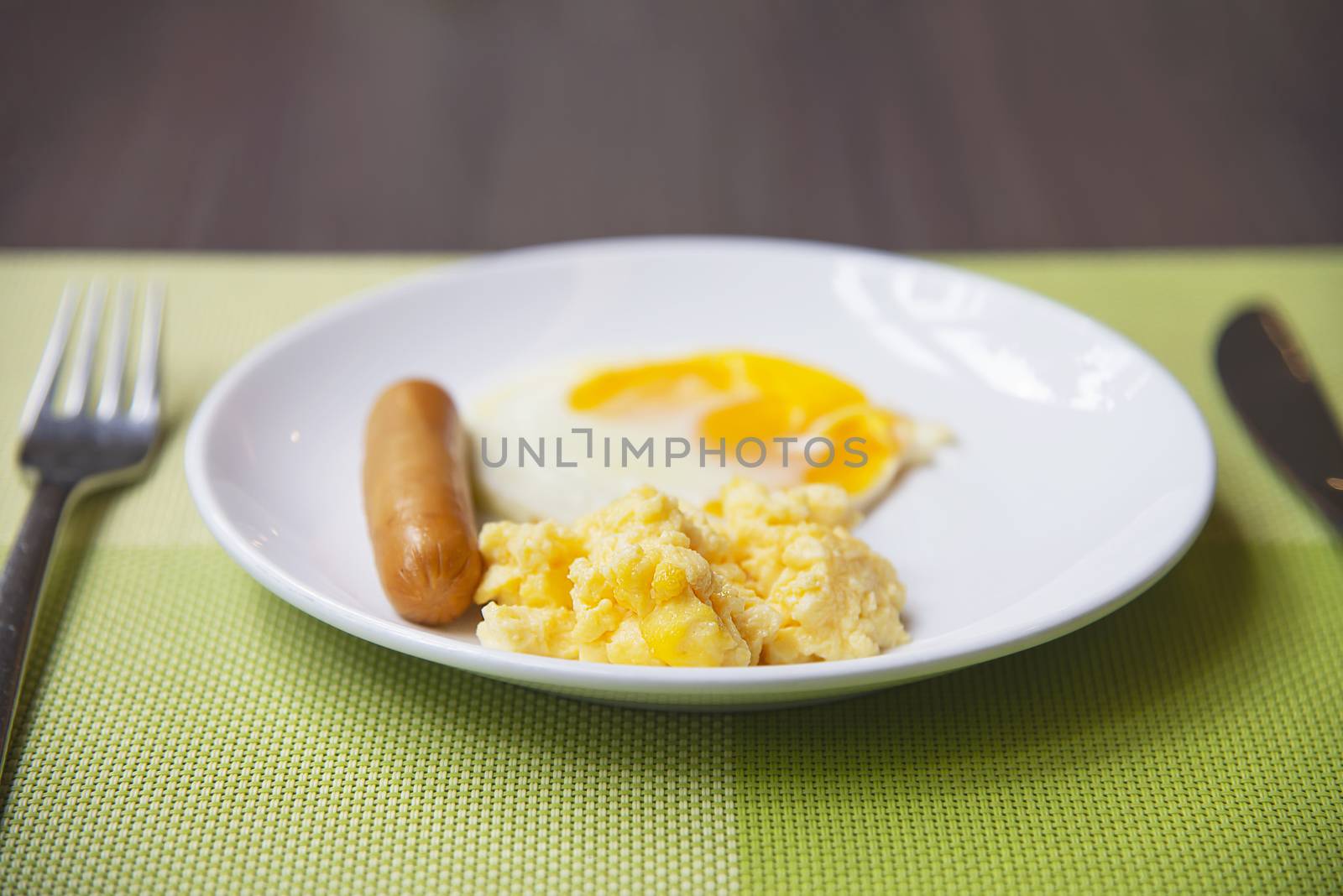 Sausage with egg breakfast set by pairhandmade