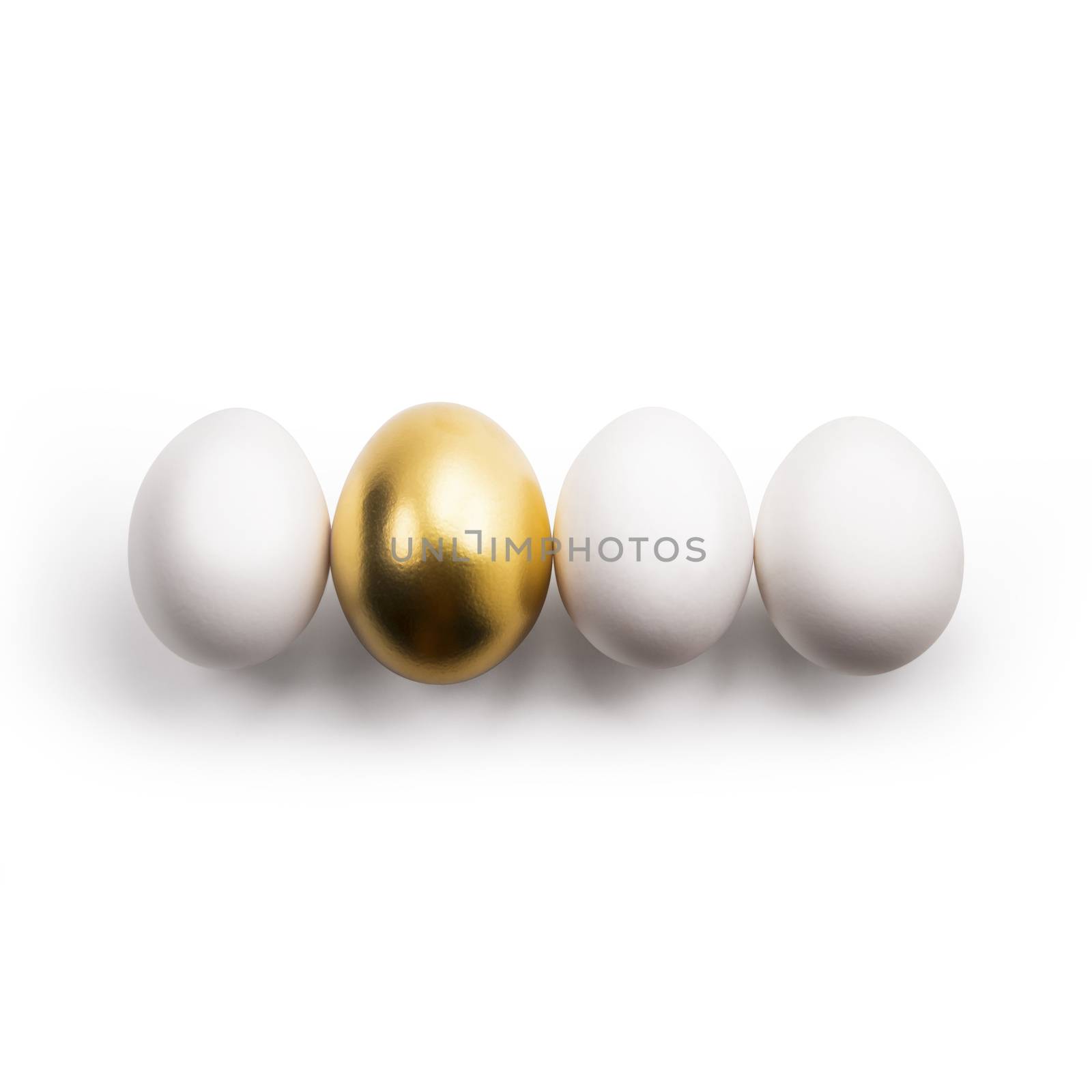 white eggs and Golden egg by butenkow