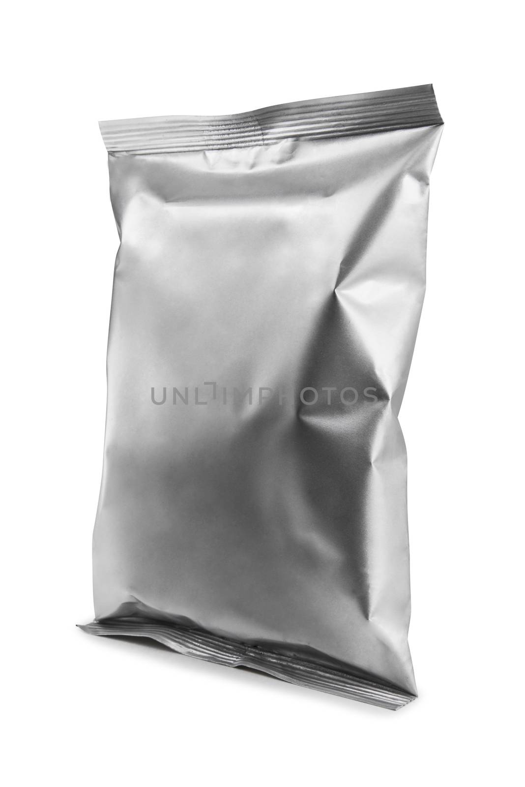 Packing aluminiumon white background. Clean for your design