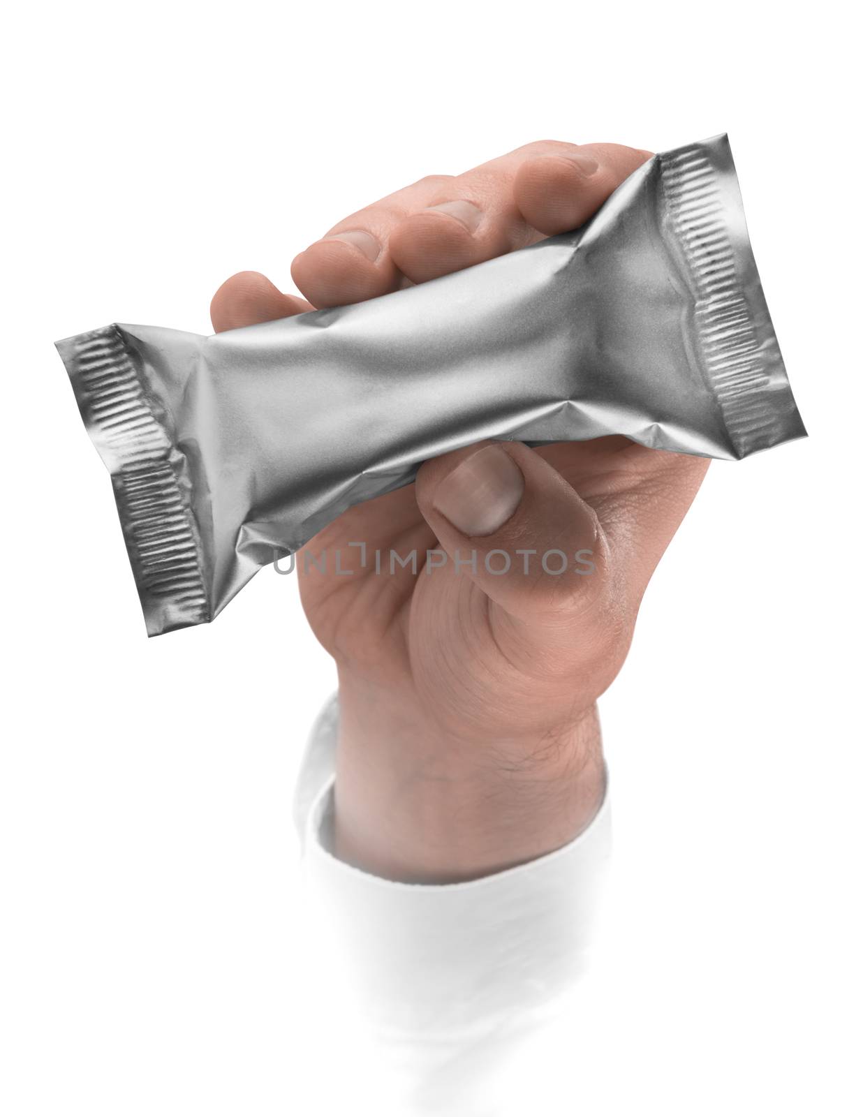 aluminum packaging in hand by butenkow