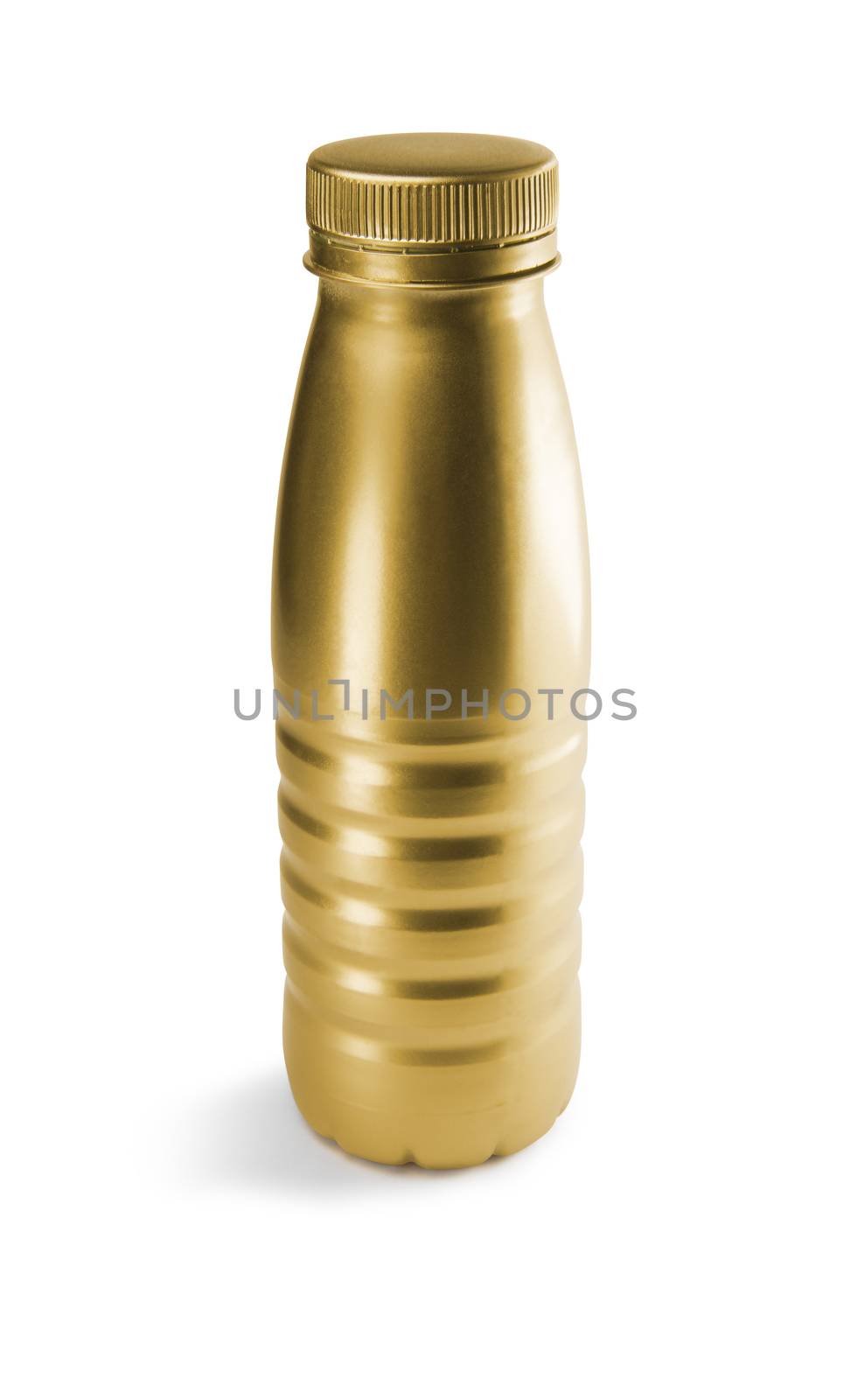 Gold plastic bottle by butenkow