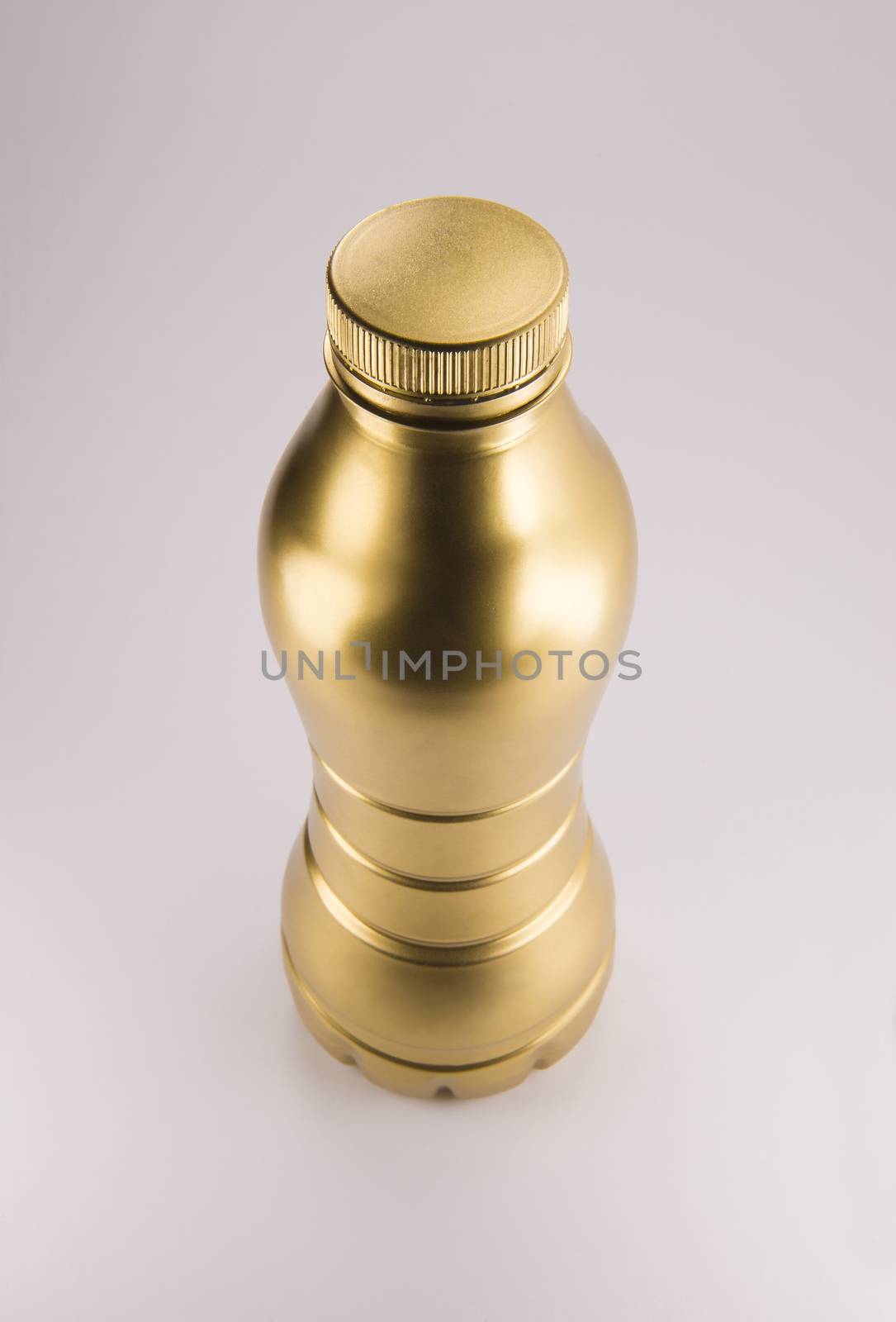 Gold plastic bottle by butenkow