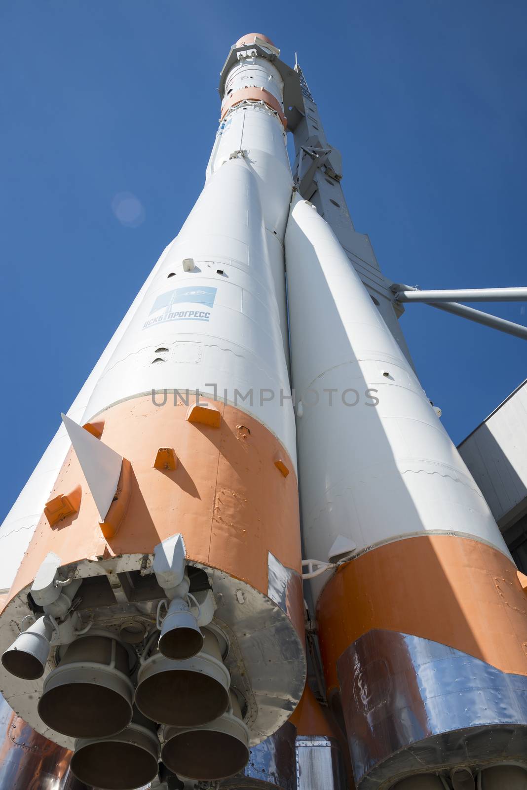 The monument of the spacecraft in the Museum of cosmonautics in Samara Russia. by butenkow