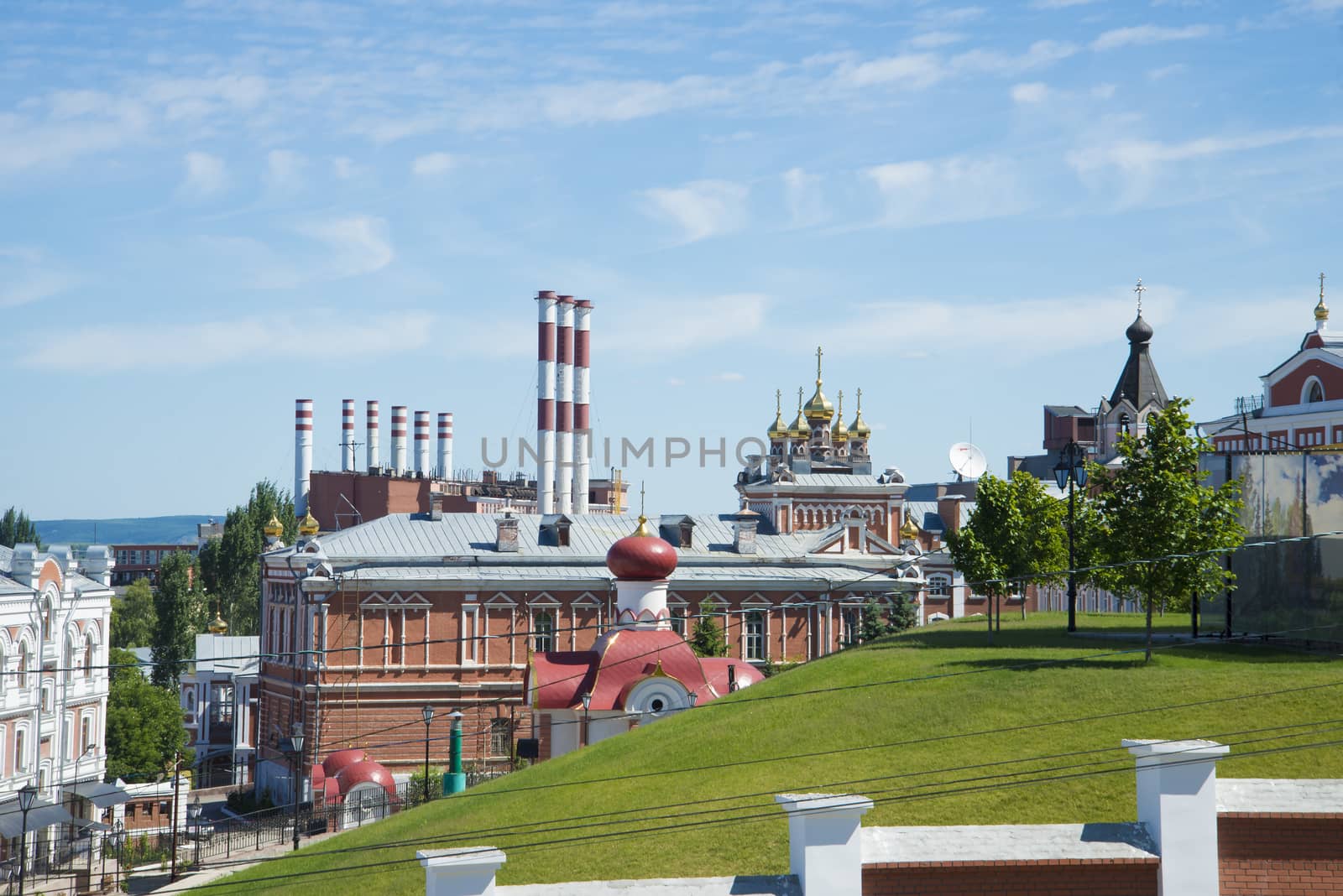 The Iversky monastery in Samara, Russia. On a Sunny summer day. 17 June 2018