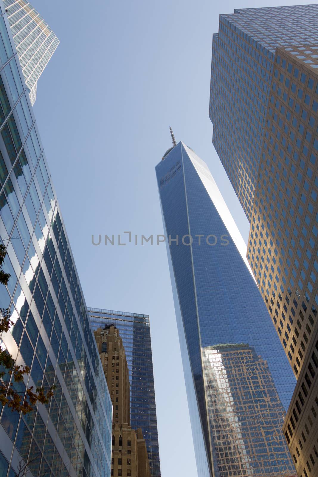 Center New York City Scyscrapers Financial district cityscape by 1shostak