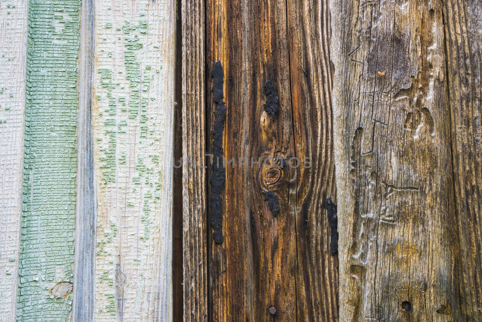 old, grunge wood panels used as background