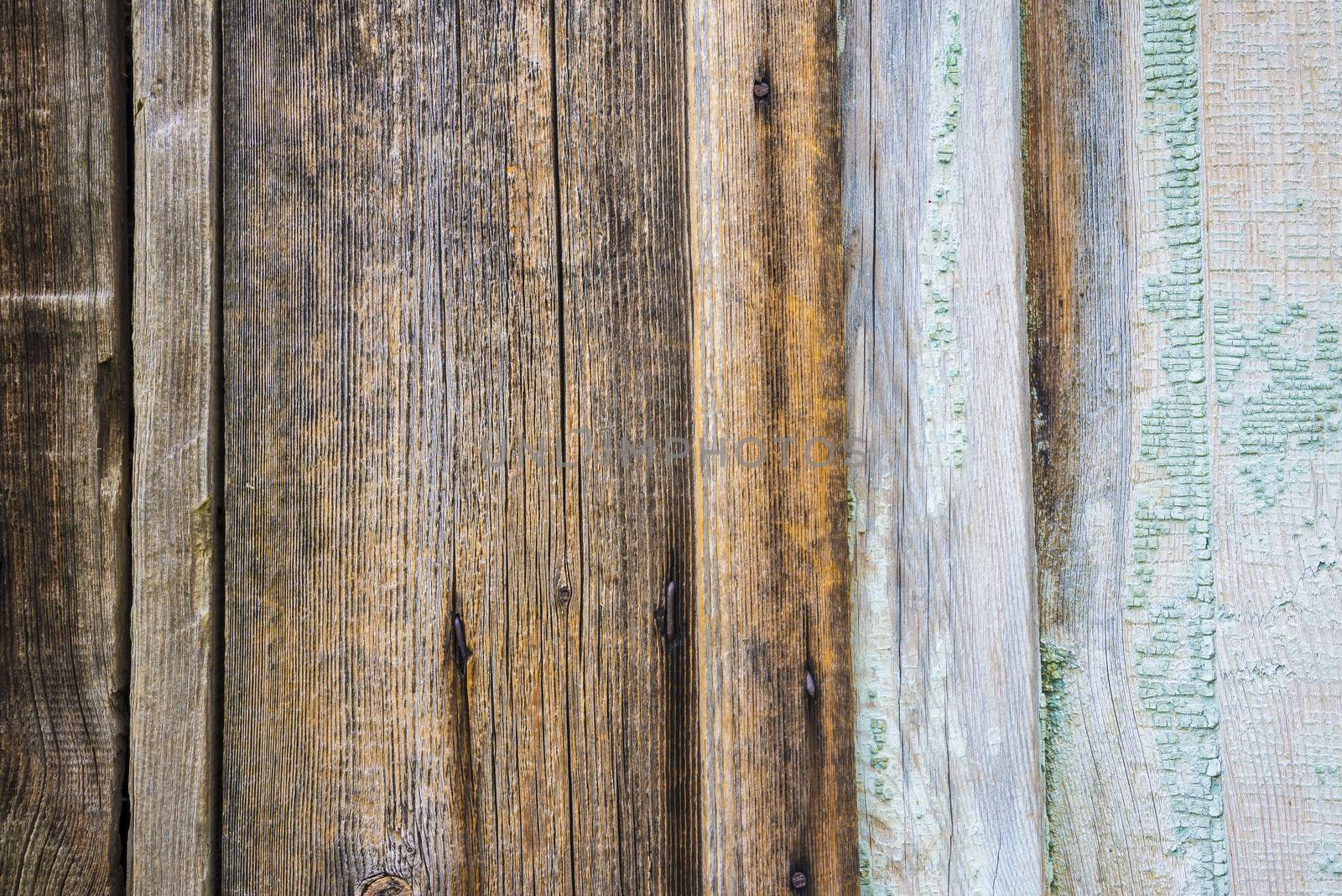 old, grunge wood panels used as background