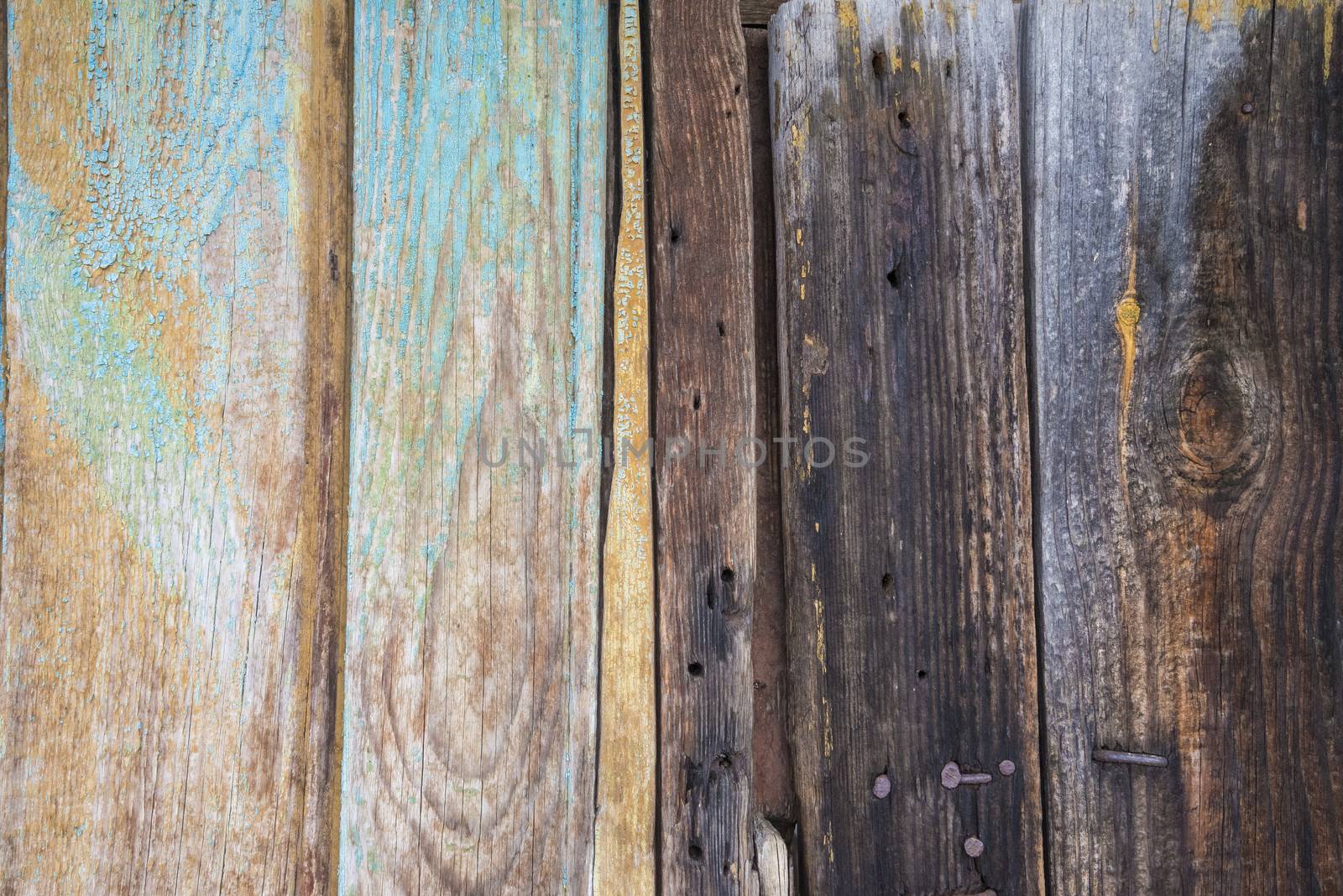 old, grunge wood panels used as background