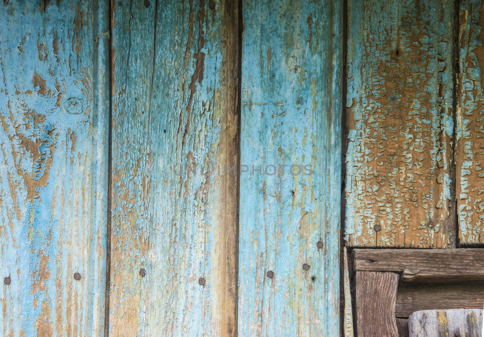 old, grunge wood panels used as background