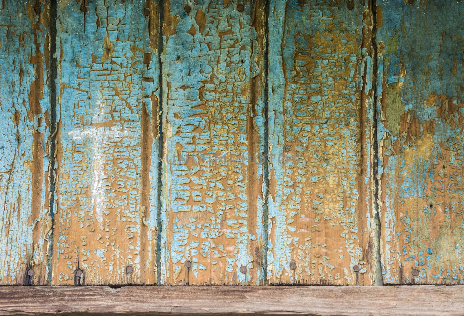 old, grunge wood panels used as background