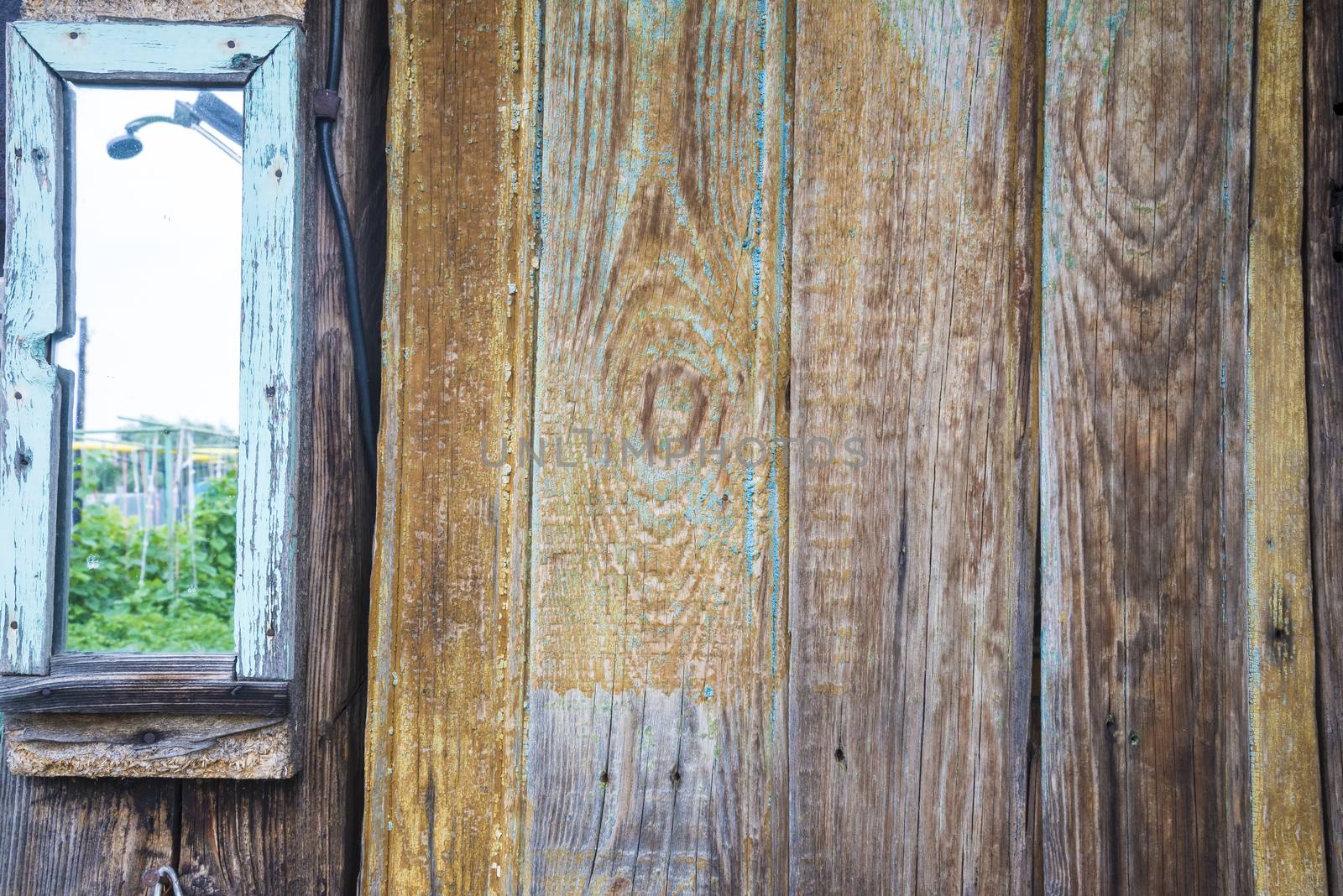 old, grunge wood panels used as background