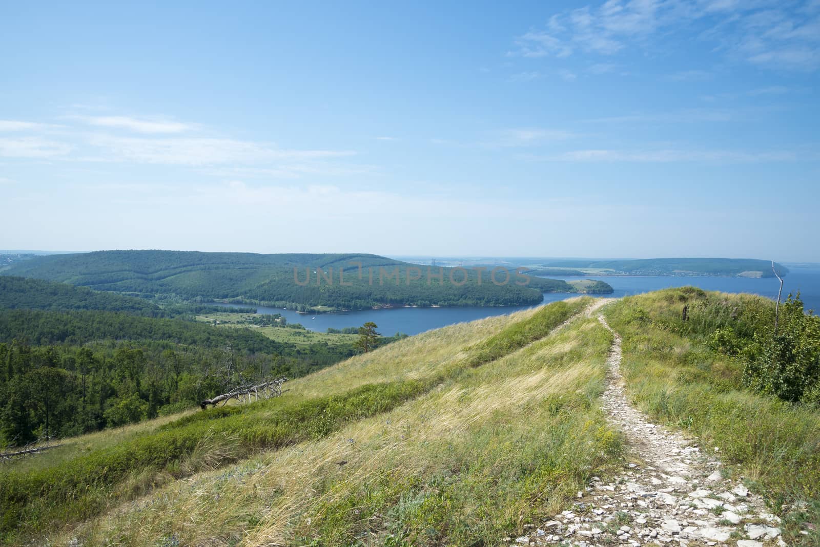 Molodetskiy Kurgan. Attraction of the Samara region. On a Sunny summer day