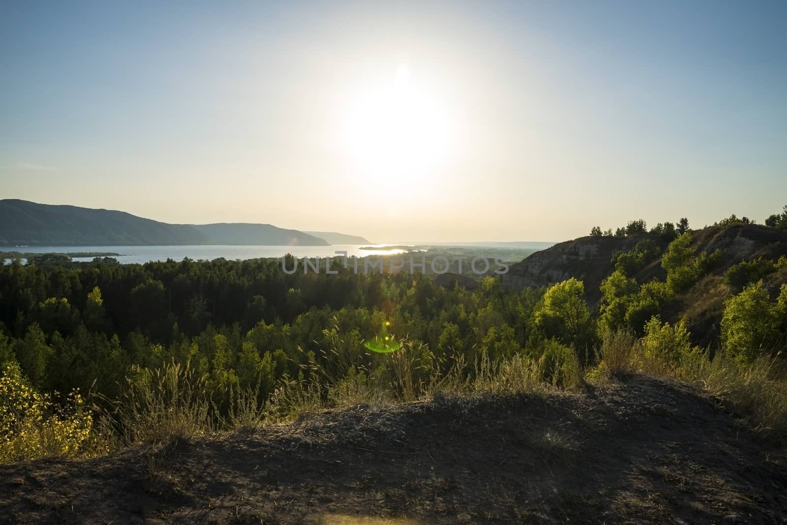 Tsarev kurgan. Attraction of the Samara region. On a Sunny summer day.