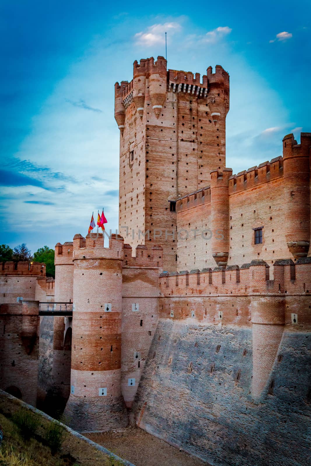 Castle of the Mota - famous old castle in Medina del Campo, Valladolid ,Castilla y Leon, Spain
