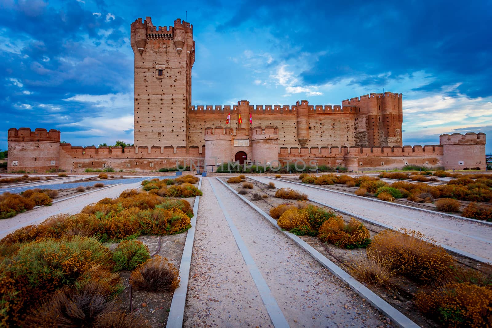 Castle of the Mota - famous old castle in Medina del Campo, Valladolid ,Castilla y Leon, Spain