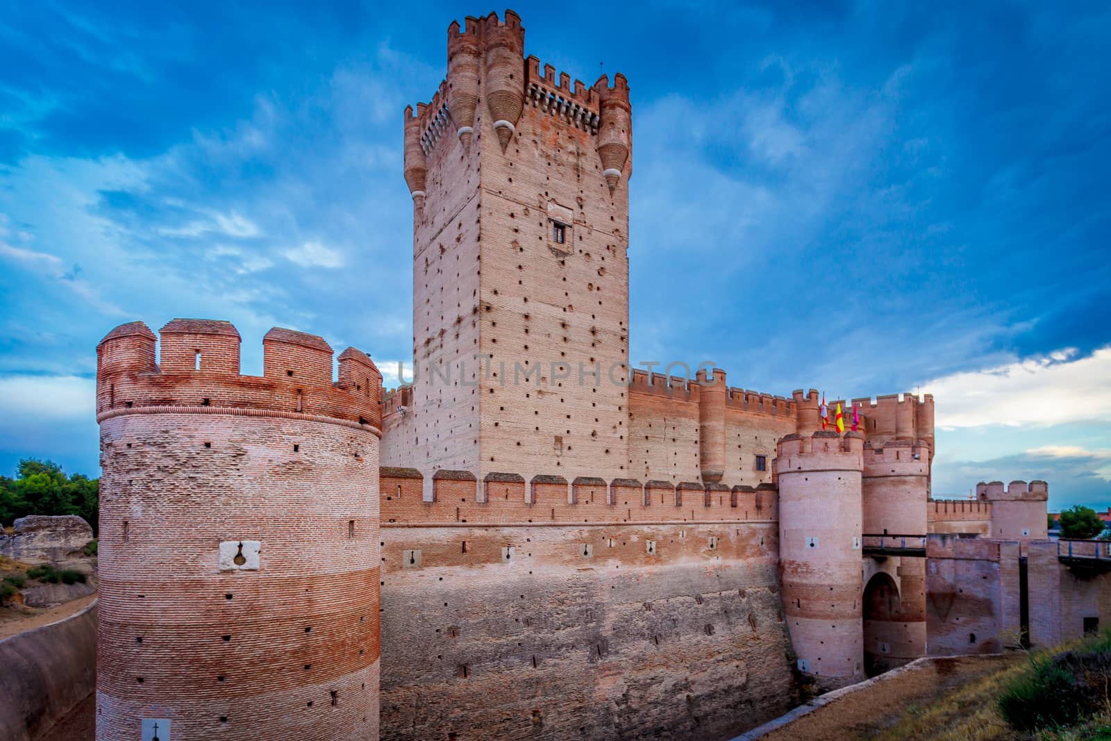 Castle of the Mota - famous old castle in Medina del Campo, Valladolid ,Castilla y Leon, Spain