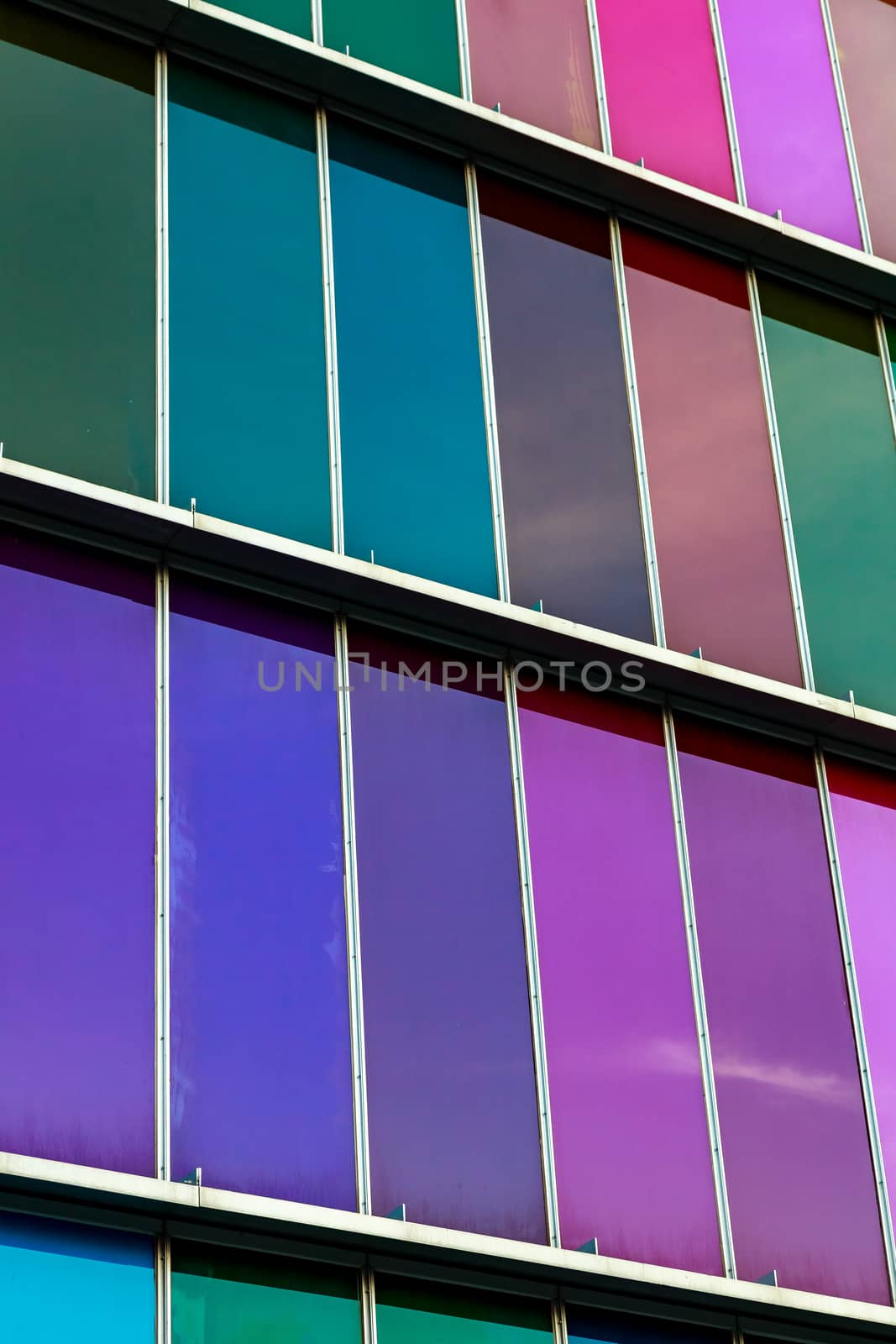 LEON, SPAIN-SEP 02: Facade of MUSAC. Contemporary Art Museum of Castilla y Leon. Contemporary building opened in 2005. View of colorful facade  on Sep 02, 2010, in Leon, Spain