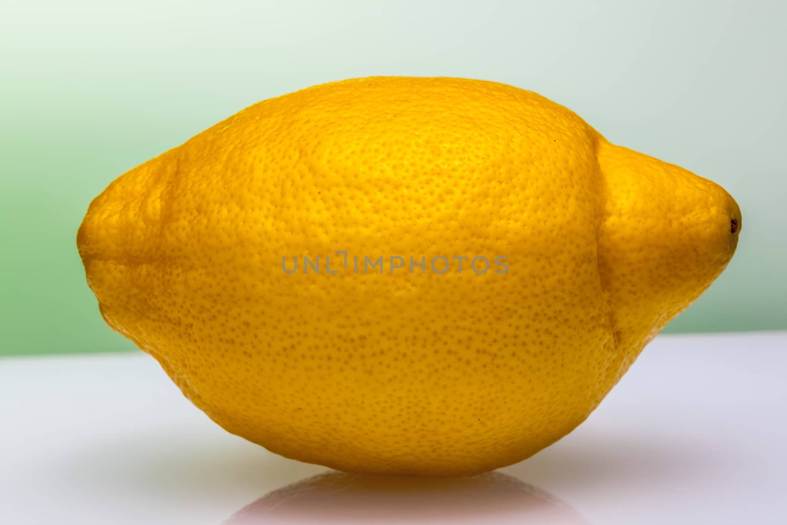 Composition of isolated lemons on a white bakground