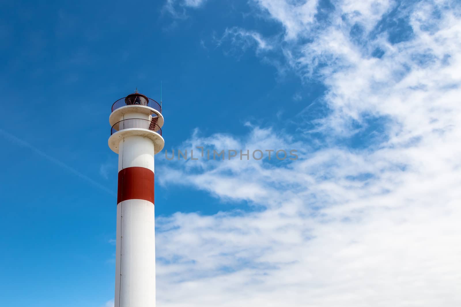 New lighthouse in Rota, Cadiz, Spain