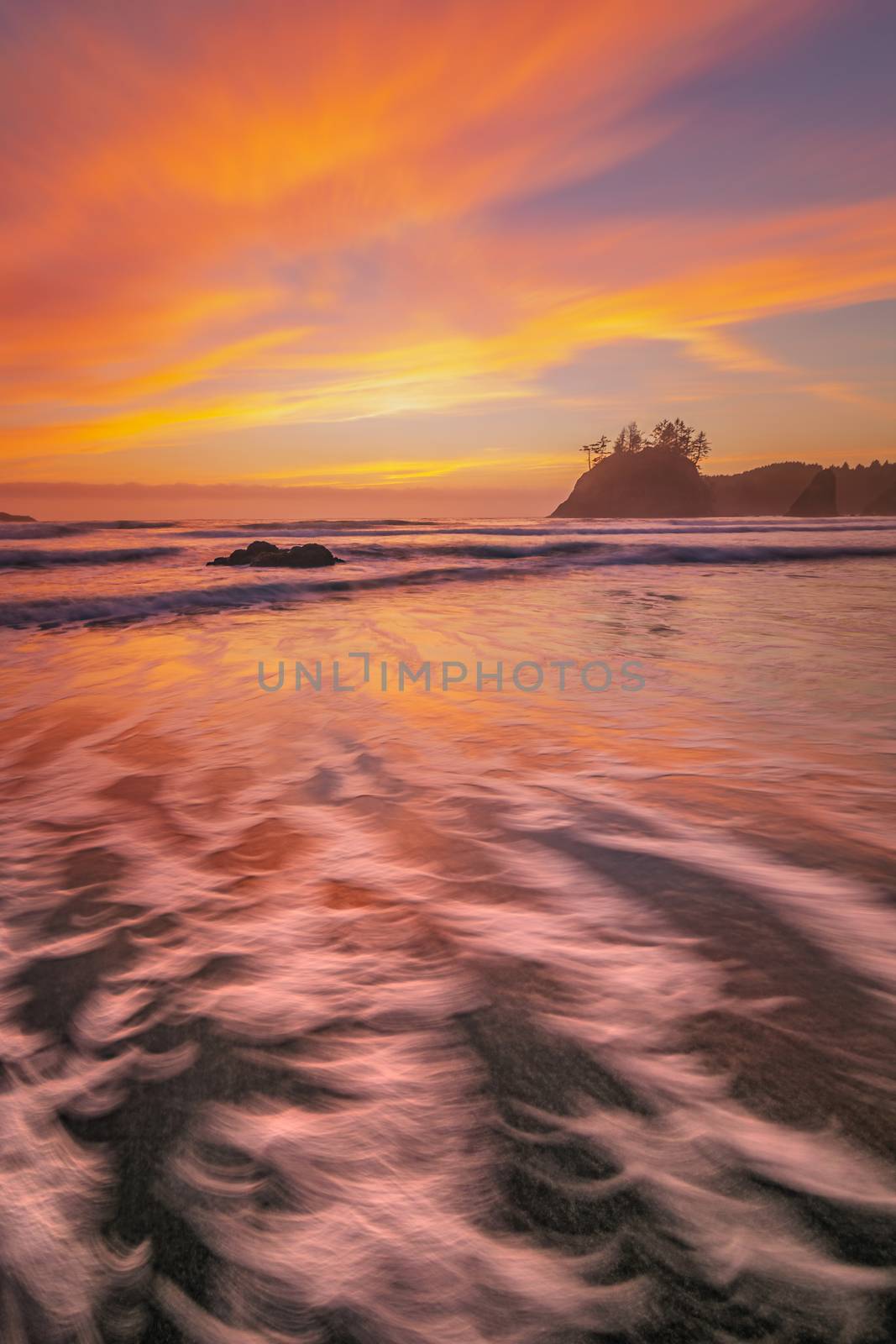 Sunset at a Rocky Beach, Northern California Coast by backyard_photography