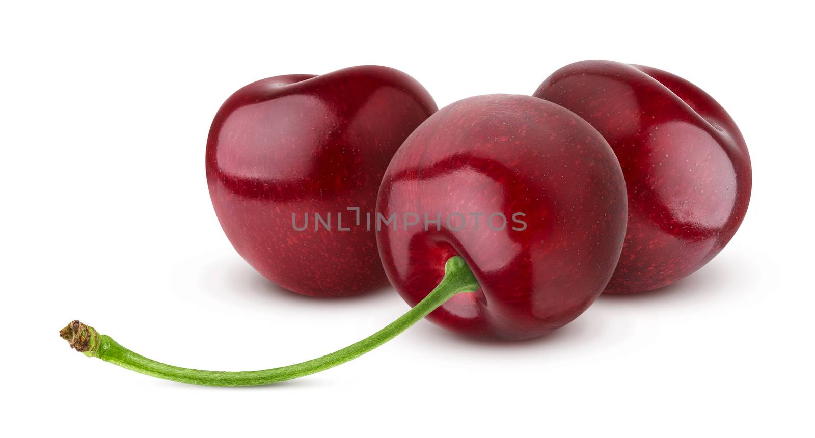 Cherry isolated on white background with clipping path by xamtiw