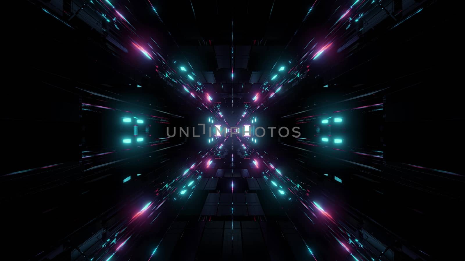 beautiful futuristic scifi space ship tunnel background 3d illustration 3d rendering, futuristic modern str ship hangar corridor wallpaper