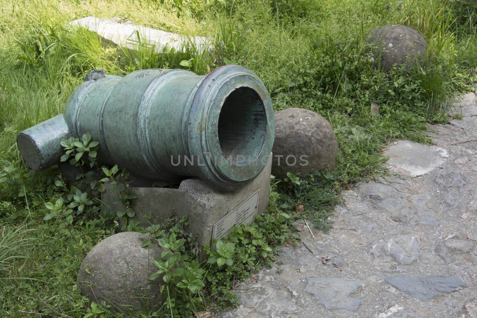 historical ottoman cannon. Used at the conquest of istanbul