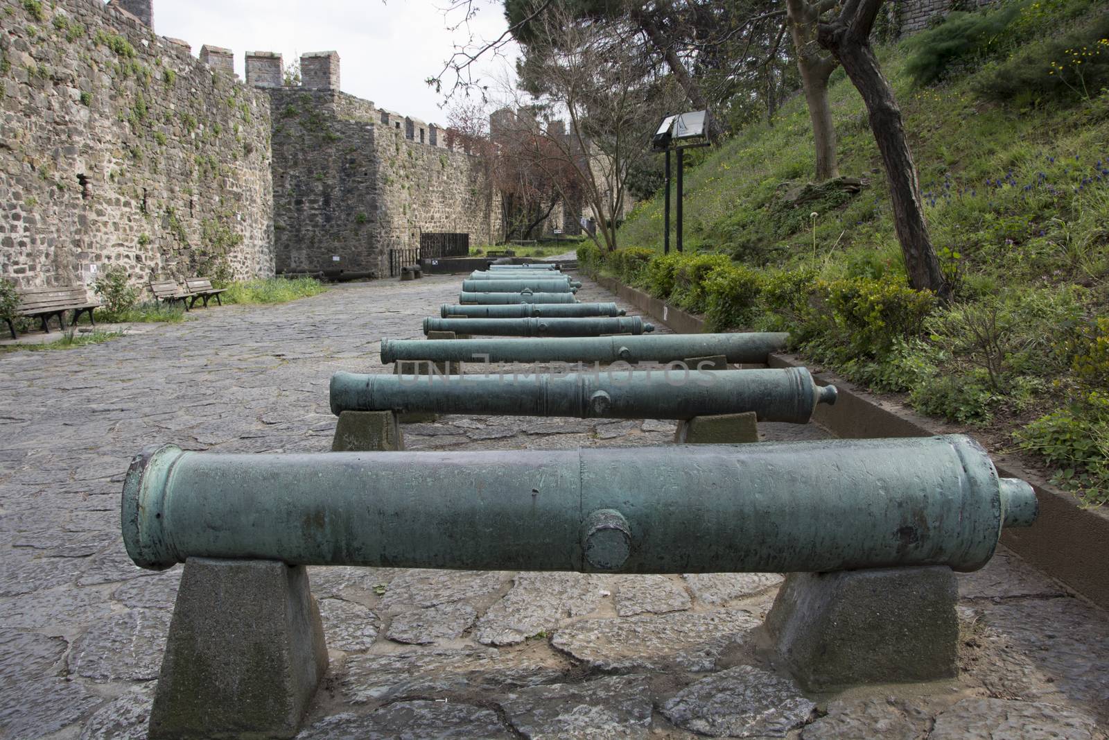 historical ottoman cannon. Used at the conquest of istanbul