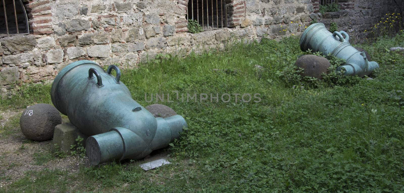 historical ottoman cannon. Used at the conquest of istanbul