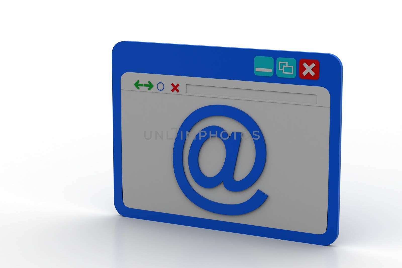 Browser window showing e mail sign