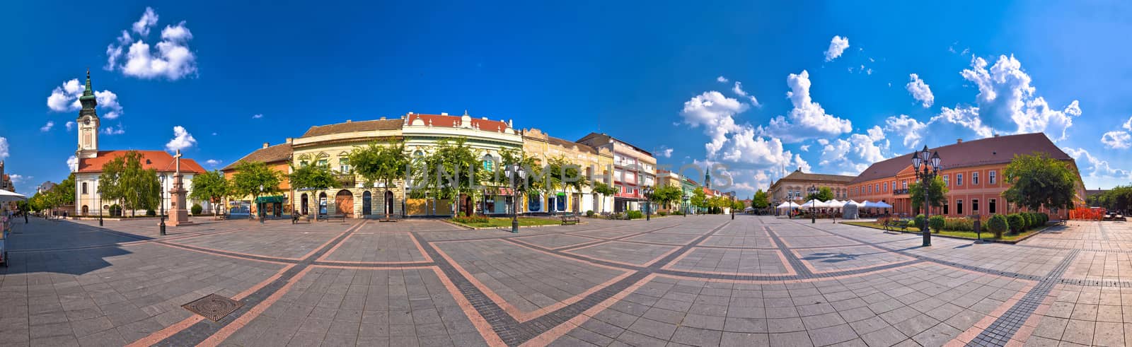 Town of Sombor square and architecture panoramic view by xbrchx