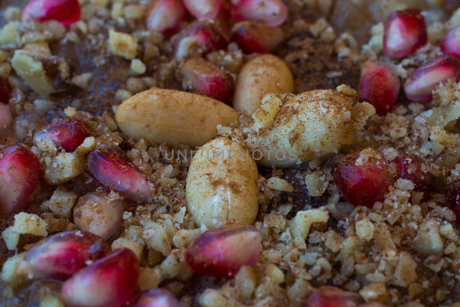 Vegetarian food. This "Asure" believes that the Turkish people "asure" came from the ship of Noah.Noah made this dessert with the last materials left in his hand when he hit the land after the Great Tufan.